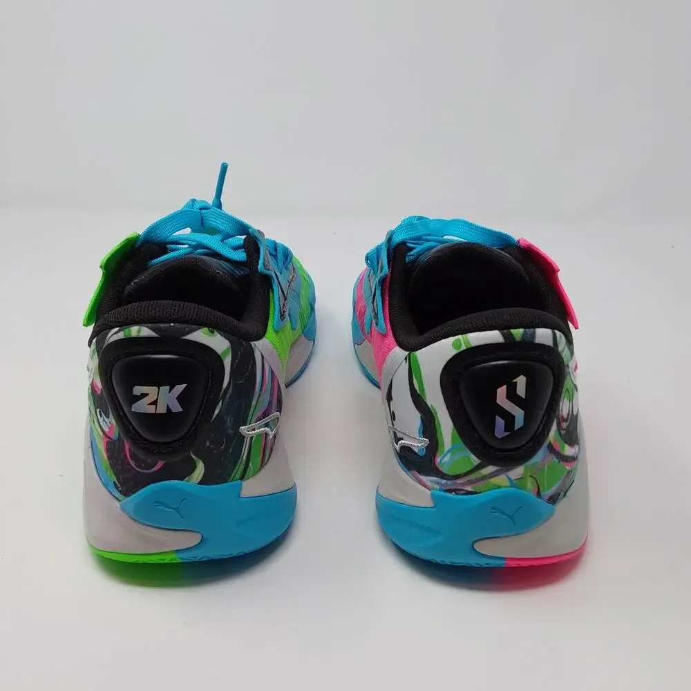 PUMA Scoot Zeros II 2K Mismatched Basketball Shoes Kids 7Y 311362-01 NIB